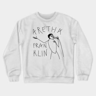 Aretha Franklin by 9JD Crewneck Sweatshirt